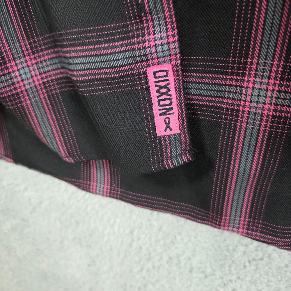 Dixxon Snap-On Tools Flannel Breast Cancer Awareness Men's Shirt Size M - Picture 6 of 12